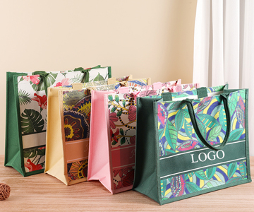 Laminated canvas tote bag